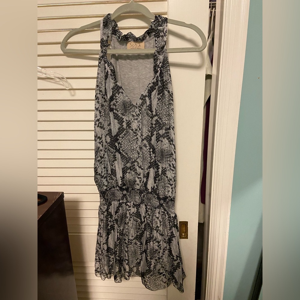 Sofia snake print dress OS
